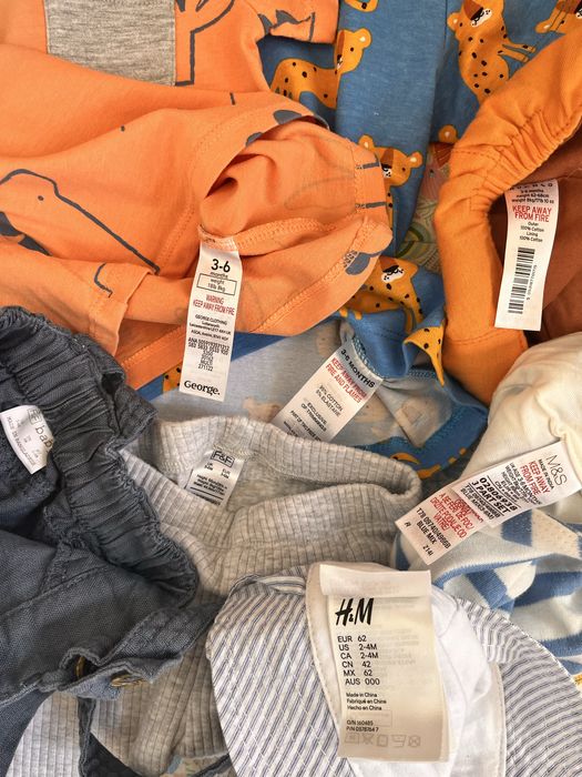 Лот речей на літо в Новому стані 3/6 міс h&m