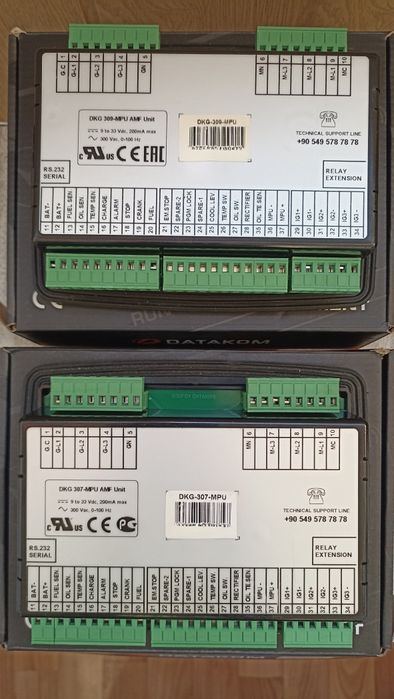 DATAKOM D300, D500, DKG309, DKG307. Панель керування ел. генератором.