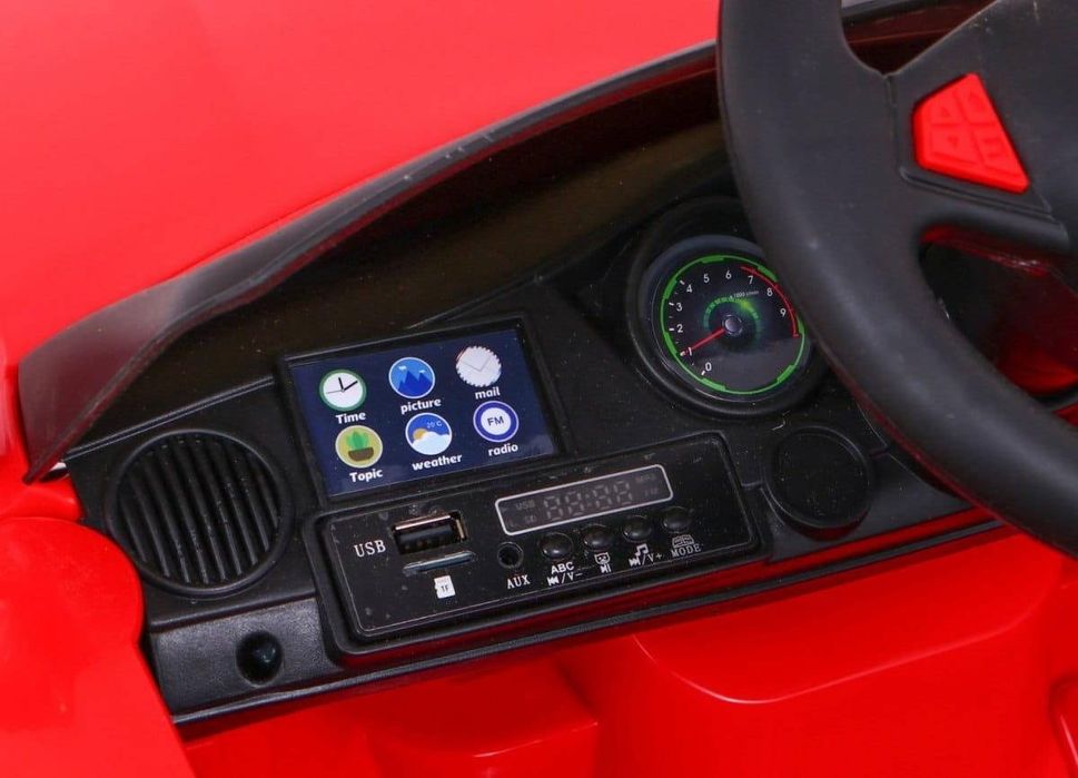 Електромобіль дитячий M4 з пультом управління червоний