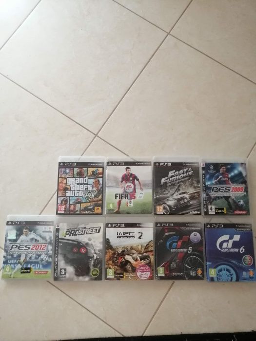 Playstation 3 +9 jogos e 2 comandos
