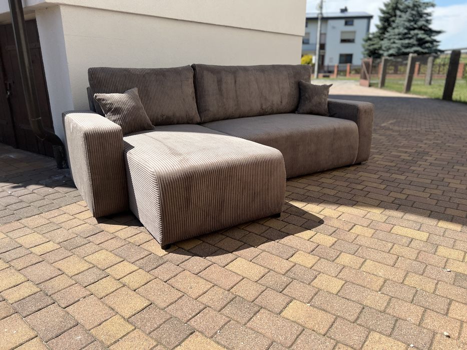 NOWY narożnik z funkcją spania, sofa i kanapa