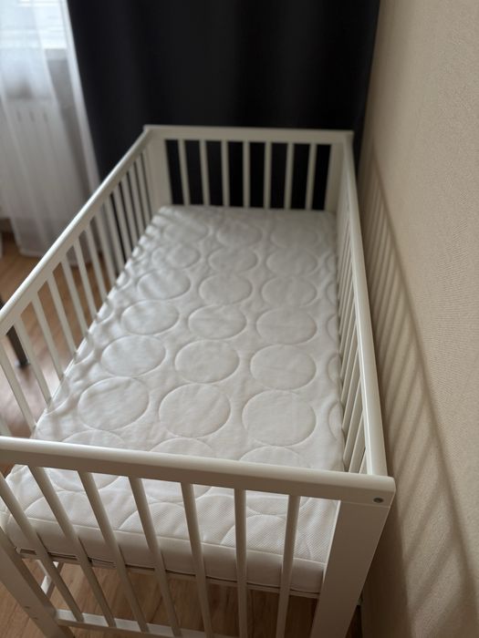 Łóżeczko Gulliver bo Ikea plus materac JÄTTETRÖTT