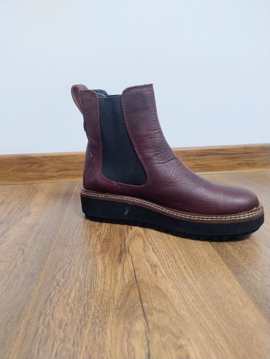 Botki Clarks Burgundowe