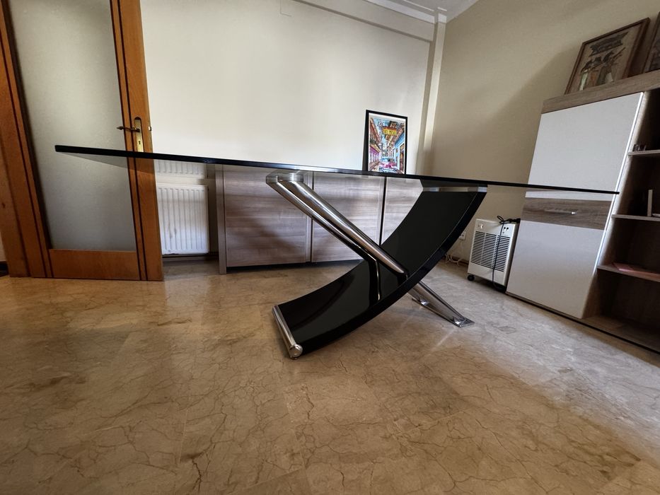 Mesa jantar em vidro - Oferta 4 cadeiras
