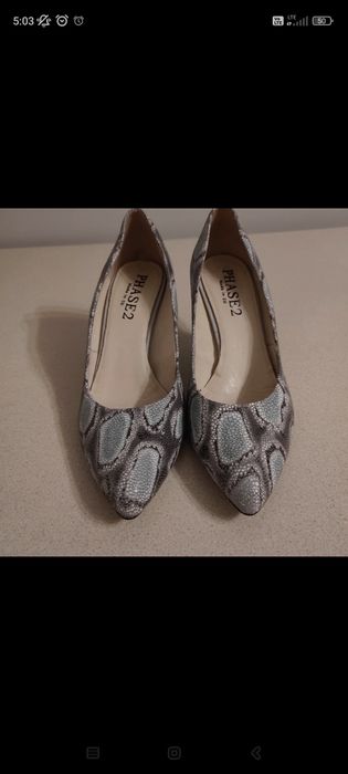 Szpilki Fabrio Fabriazi r.40 skóra węża