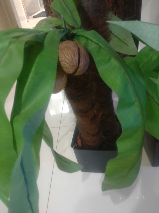 Dwie Sztuczne Palmy 125cm - Dekoracja wnętrz, imprez, lokalu