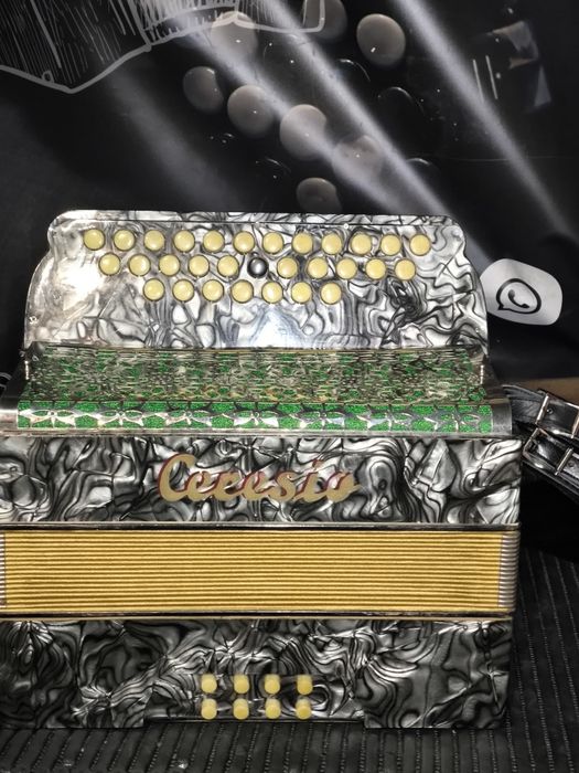 Concertina linda em fã lá ré toda restaurada e afinada