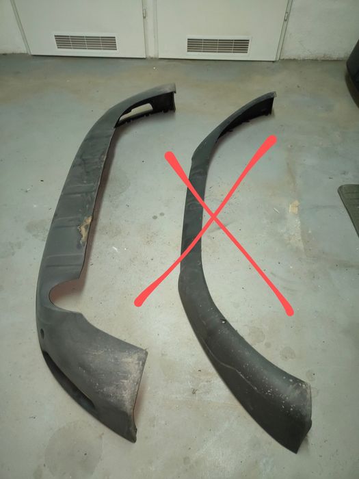 Dokładka zderzaka dyfuzor tył tłumik grill chrom Volvo XC60 I