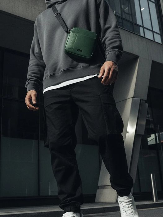 Сумка месенджер Lacoste зеленого кольору