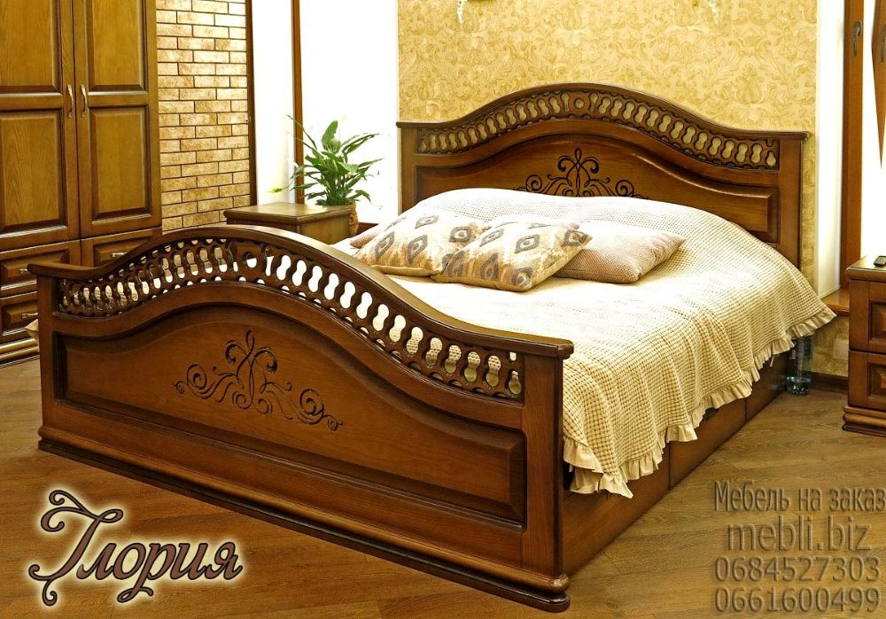 Спальня: Ліжко, Столик туалетний, 2 Тумбочки Комод Шафа Шифоньєр Трюмо