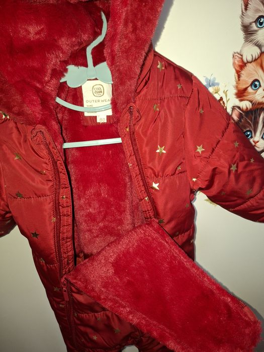 Kombinezon zimowy niemowlęcy Cool Club – rozmiar 80