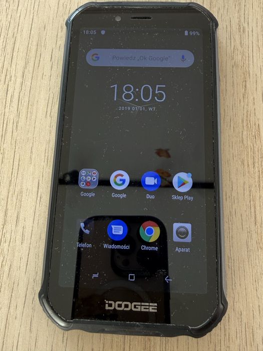Doogee S40 – telefon pancerny, stan dobry.