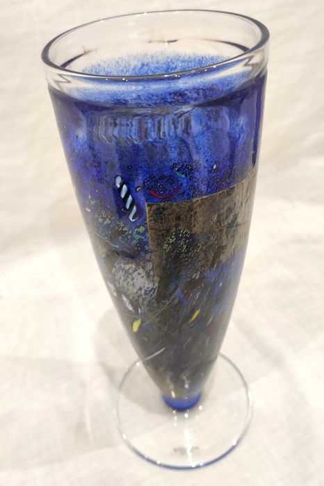 Vaso de vidro Kosta Boda #49250 I BERTIL VALLIEN I Assinado