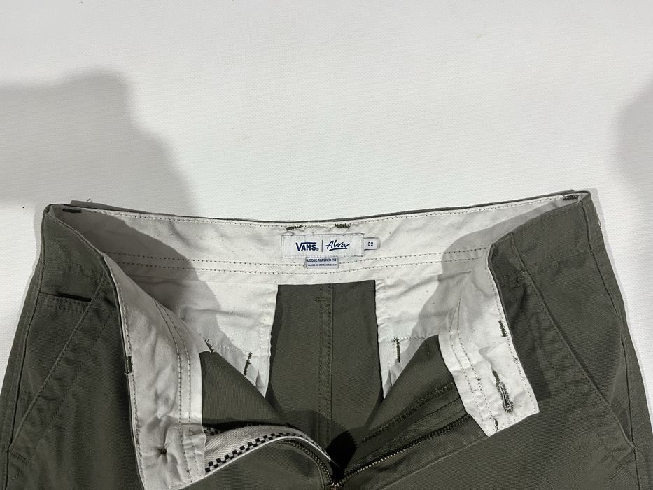Хакі vans x alva cargo pants широкі карго штани ванс алва size m 32х32