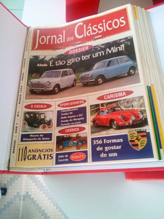 colecção de revistas encadernadas "Jornal dos Clássicos"