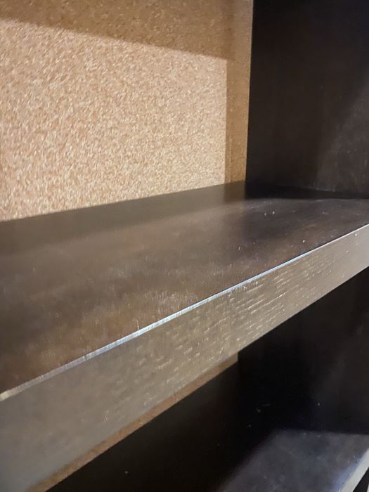 Estante madeira maciça cor wengué