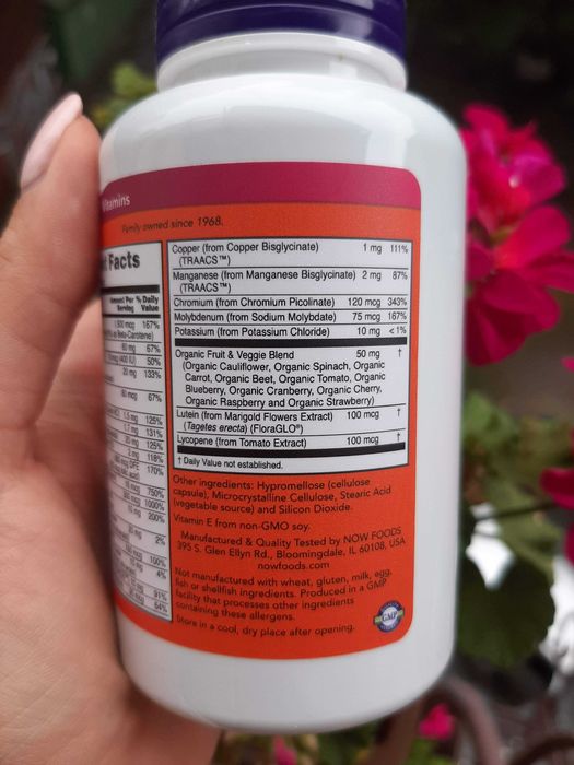 -10% Мультивитамины Daily Vits, NOW Foods, Вітаміни 30 100 120 250