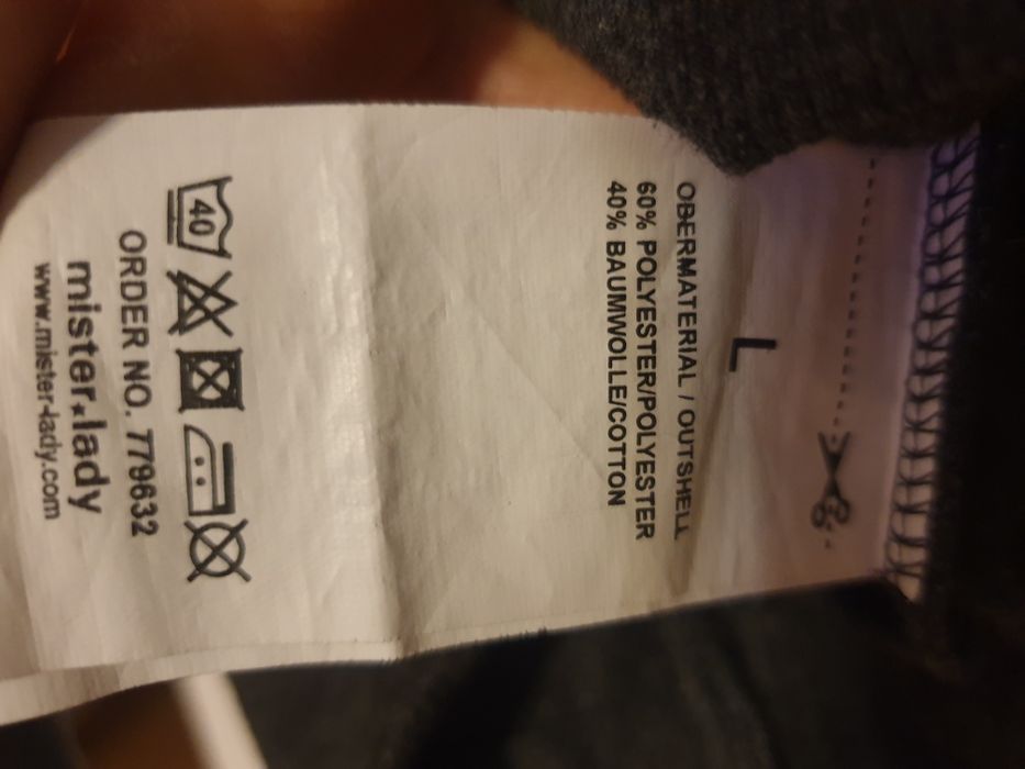 Bluza damska L szara napis