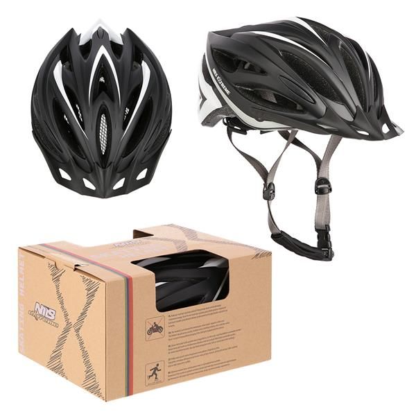 Mtw202 czarno-biały rozm. m (53-58cm) kask nils extreme