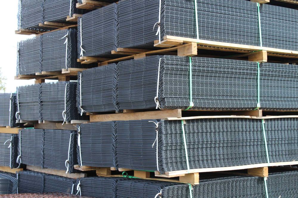 Panel ogrodzeniowy fi4 h-1,53m, ocynk+kolor grafit/zielony/czarny/brąz