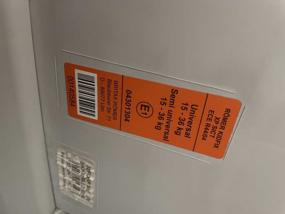 Fotelik britax romer kidfix xp SICT 15-36