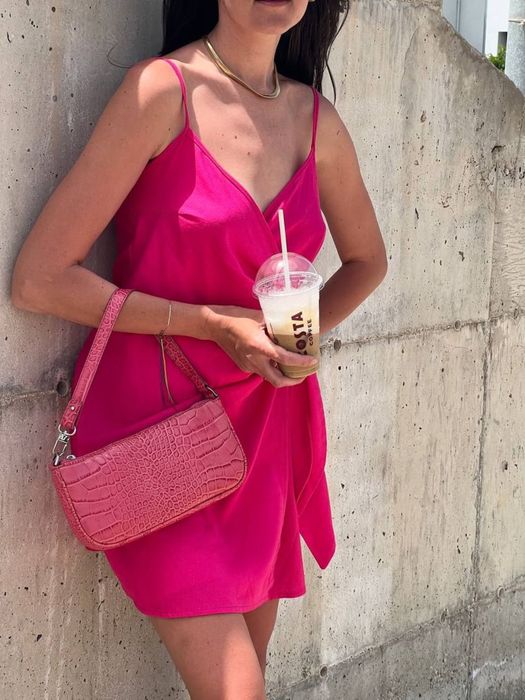 Сукня літня, сукня з льону, сукня на  запах платье на запах