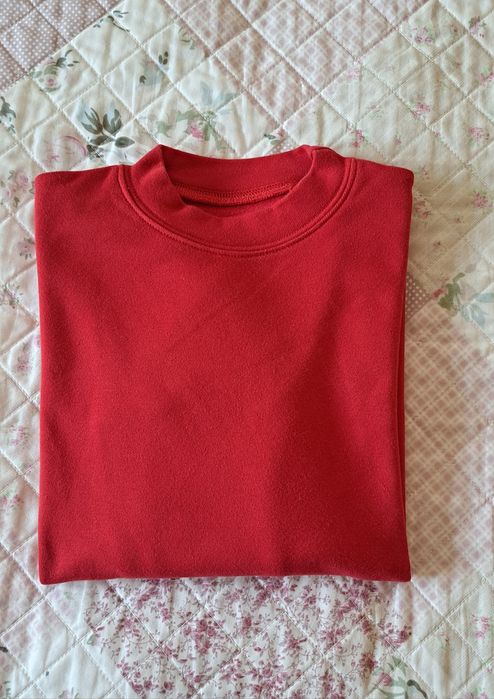 Camisola manga comprida cardada