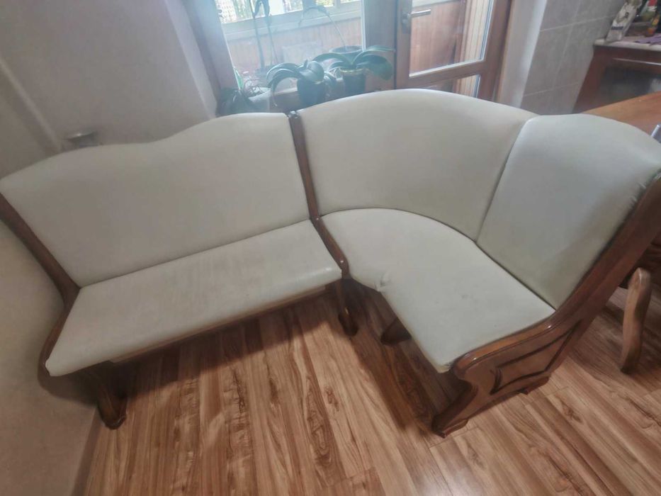 Дерев'яний кухонний  куточок для кухні. Кухонный уголок.