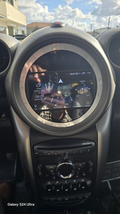 Rádio Mini R55 R56 R60 Android 14 com GPS