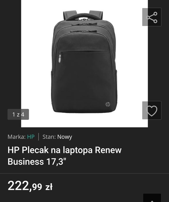 HP Renew Business - 17.3" - Laptop Backpack