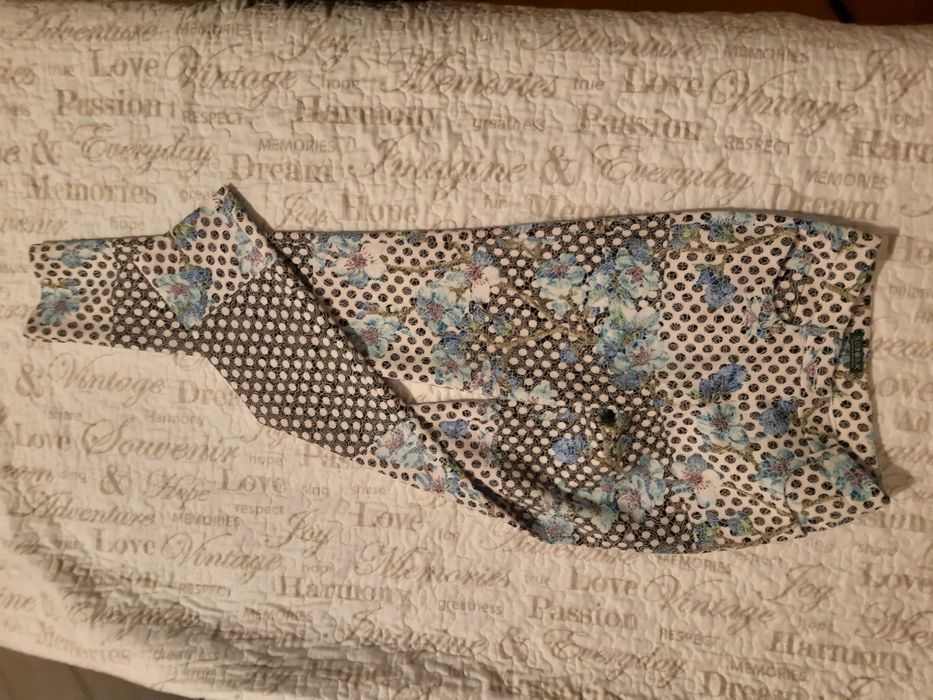 Spodnie Sobora XS kropki kwiaty