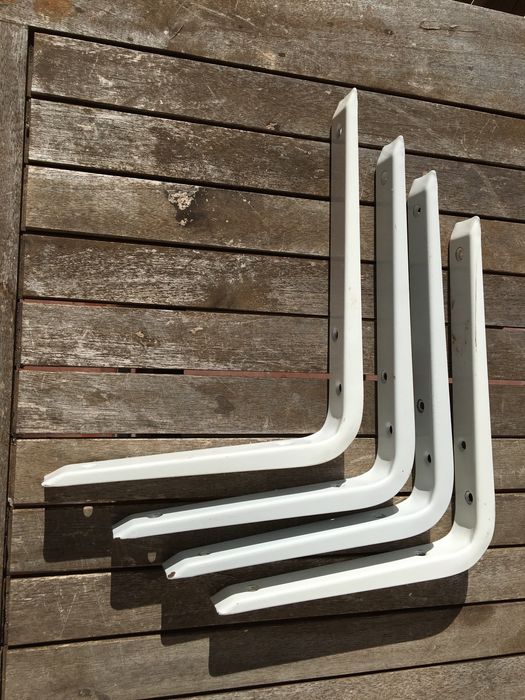 Suporte Metalico Branco Prateleira - Novo