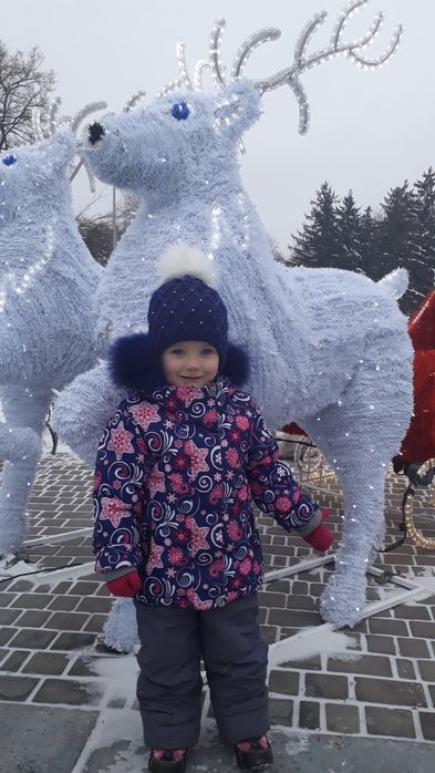 Дитячий зимовий комплект REIMЕ куртка+ комбінезон, шапка