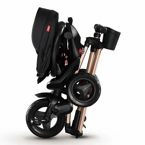 Складаний триколісний дитячий велосипед Qplay Nova+ Rebbel/Чорний вело