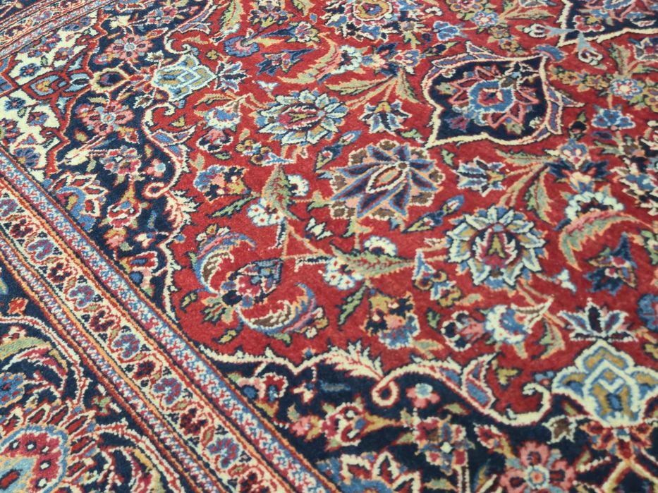 KASHAN oryginalny perski dywan ręcznie tkany 138 x 208- 60 lat
