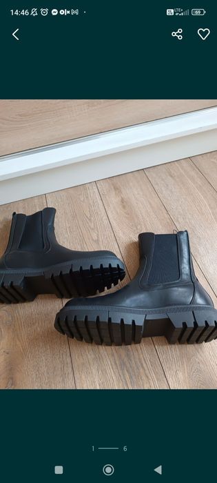 Czarne botki rozmiar 45