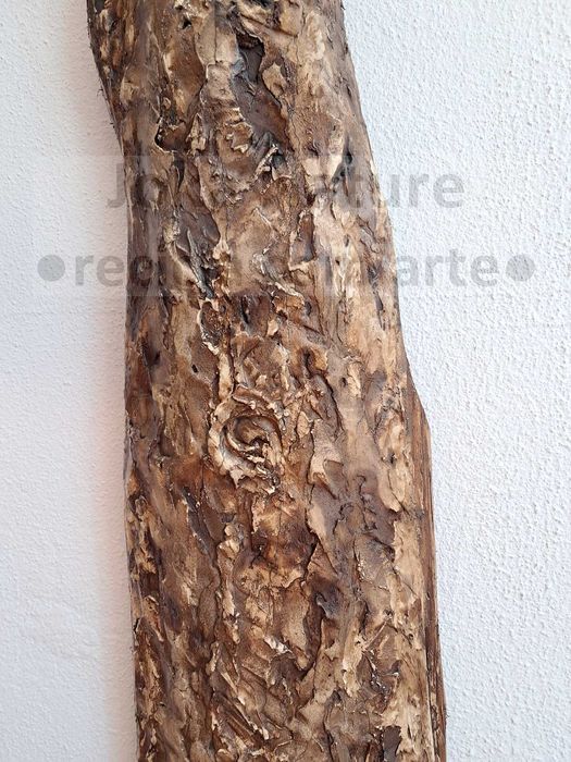 "Árvore".Peça única 100% artesanal/reciclada em madeira,papel(1,50m).