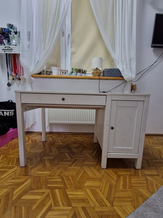 Biurko białe 120x55 IKEA HEMNES