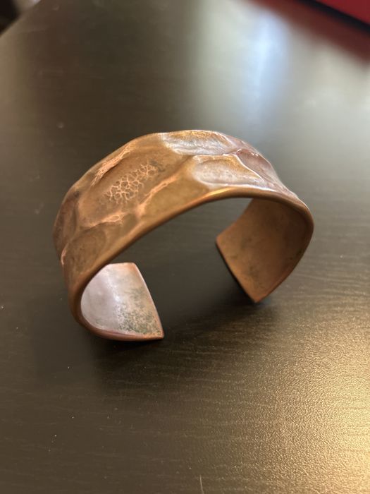 Bransoleta miedziana młotkowana