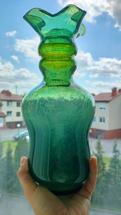 Butla Sadowski Wazon PRL Szklany