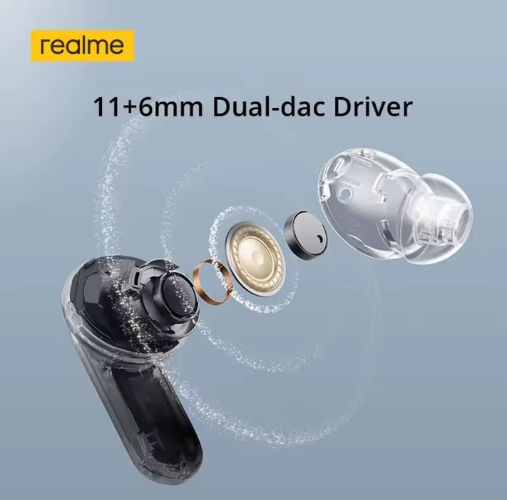 Навушники Realme Buds Air 7 Pro ,глобальна версія, шумодав, LHDC 5.0