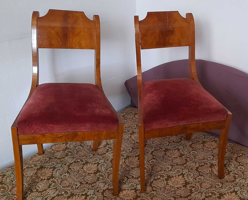 Antyczne krzesła Biedermeier - antyk