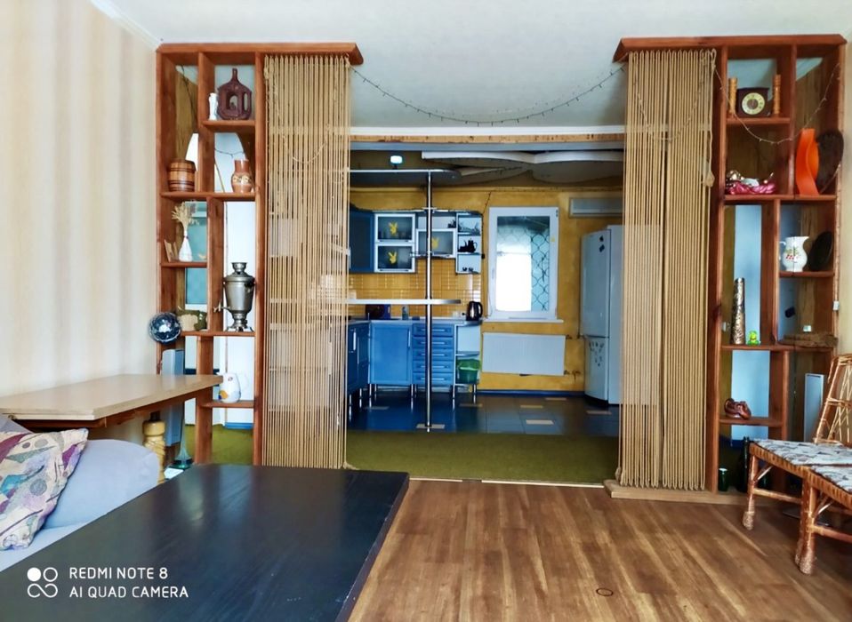 Сдам дом на берегу реки, собственный пляж, баня. Доброполье