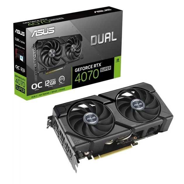 МАГАЗИН | НОВА Asus RTX 4070 SuperOC 12Gb ddr6X DUAL-RTX4070S-O12G-EVO