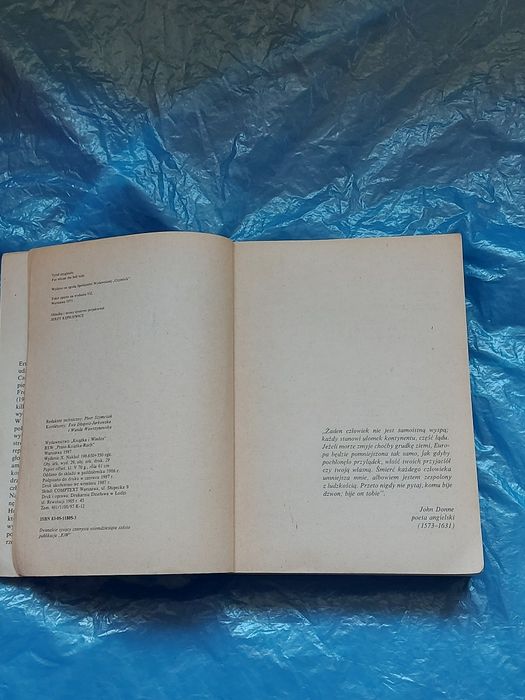 Książka Komu bije dzwon 1987rok