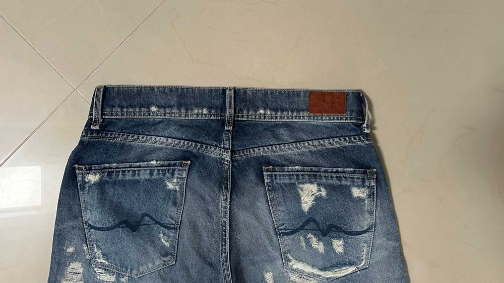 Pepe 28/30 Spodnie Slim Rurki Piękne