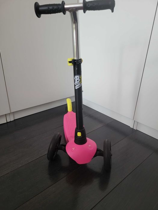 Hulajnoga Oxelo dla 3 latki różowo-czarna