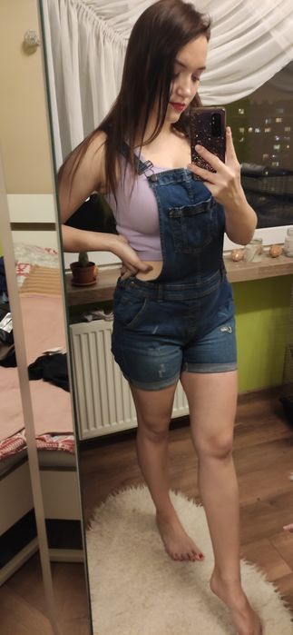 Ogrodniczki spodnie krótkie