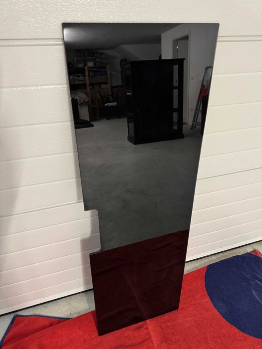 Painel superior p/ móvel IKEA Besta TV - vidro preto