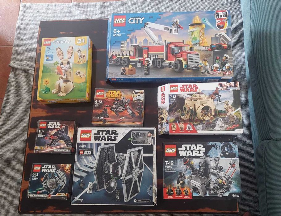 Coleção LEGO Star Wars + City + Creator (8 sets)
